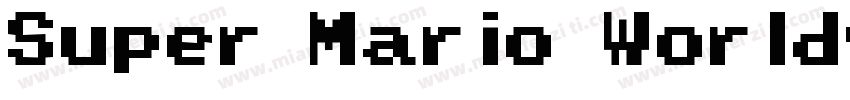 Super Mario World字体转换